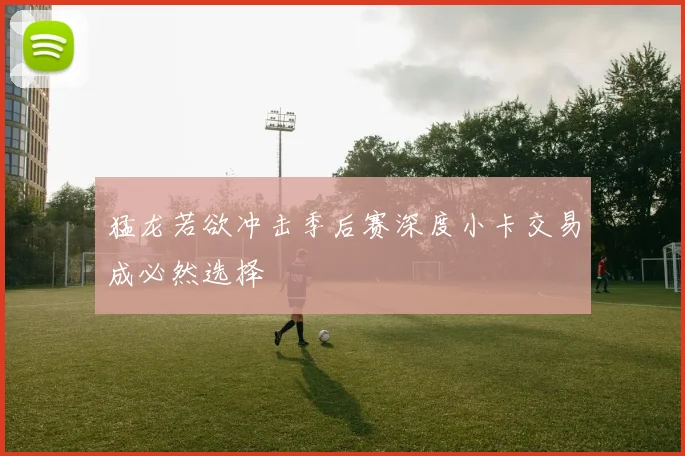 猛龙若欲冲击季后赛深度小卡交易成必然选择